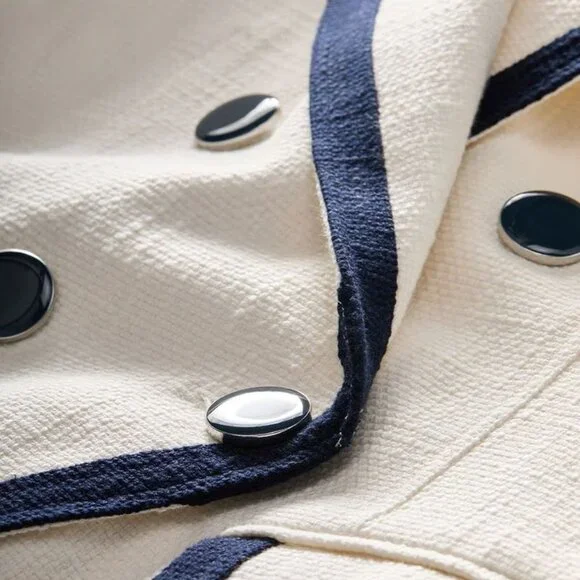 NWT Veronica Beard Edison Dickey Jacket - white & black - Picture 5 of 9